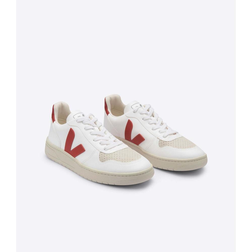 Pantofi Dama Veja V-10 CWL White/Red | RO 578UZG